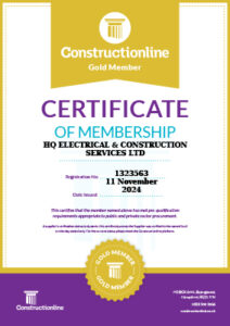 Proud members of Construction Line Gold